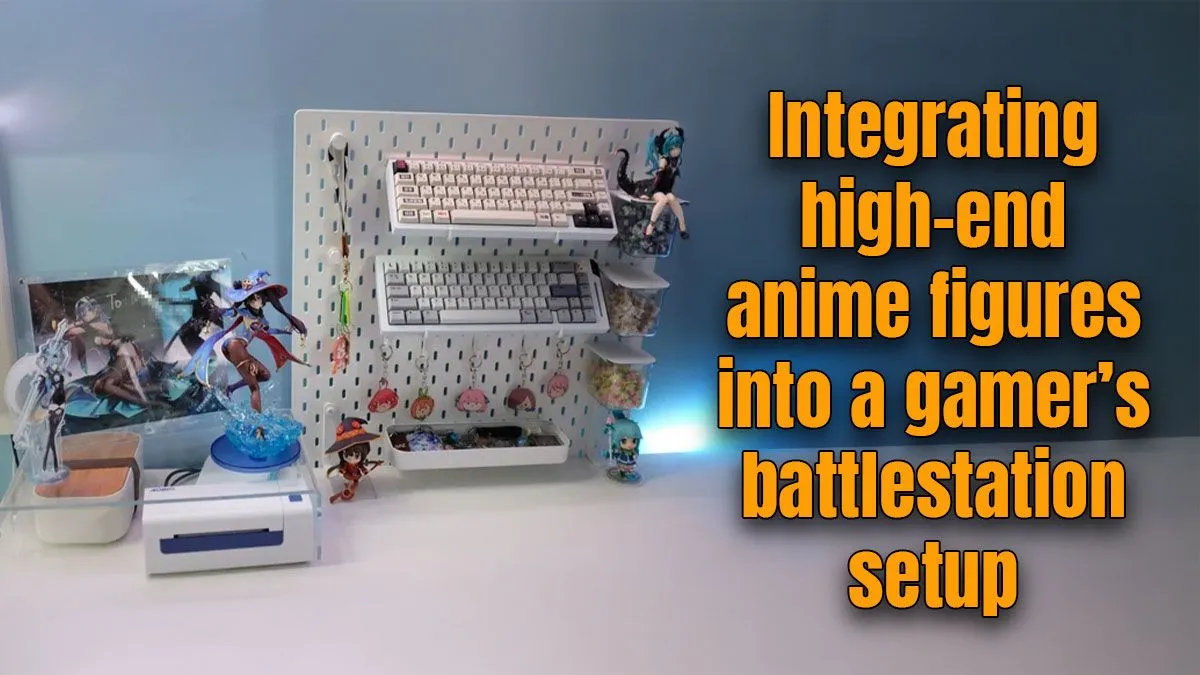 Showcase Anime Figures in Gaming Setup