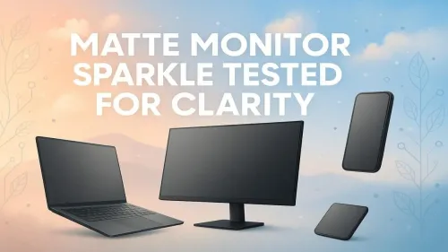 Matte Monitor Sparkle Clarity Testing