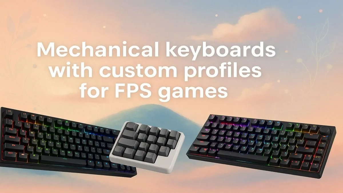 FPS-ready mechanical keyboards with custom profiles