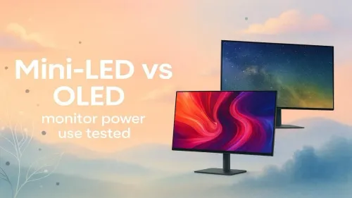 Mini-LED vs OLED Monitor Power Use Tested