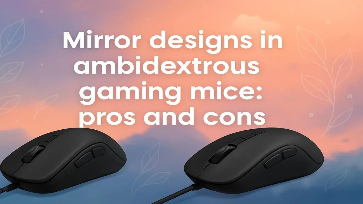 Mirror Design Ambidextrous Mice Pros Cons | Evetech