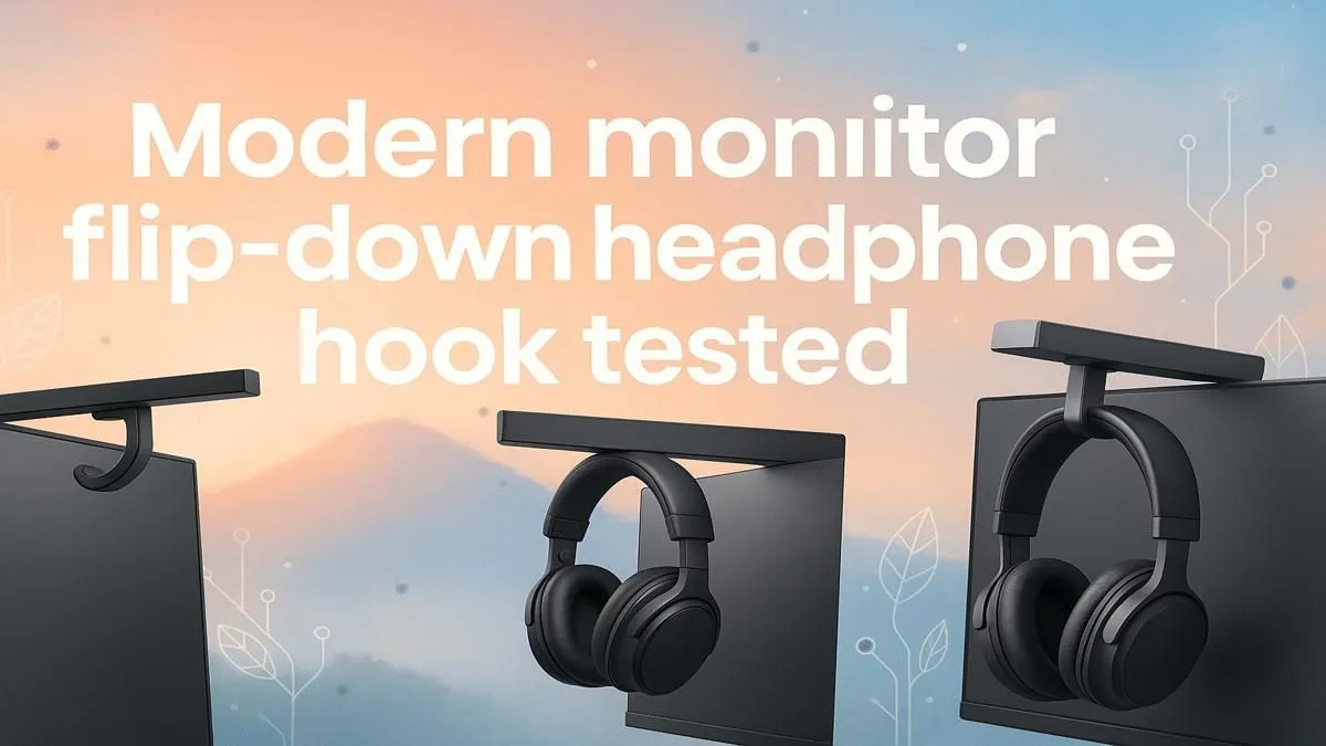 Flip-Down Headphone Hook Tested