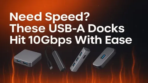 Blazing-Fast USB-A Docks at 10Gbps