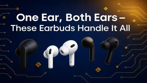 Wireless Earbuds for One Ear or Both Comfortably