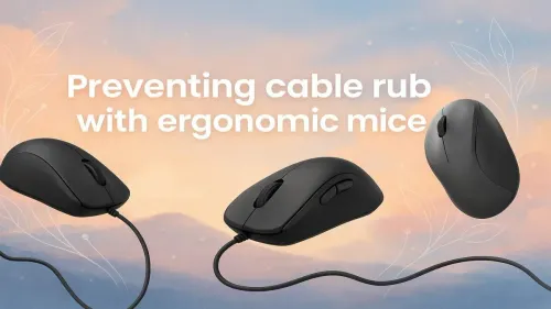 Ergonomic Mice Prevent Cable Rub & Wrist Strain