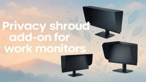 Privacy Shroud Add-On for Work Monitors