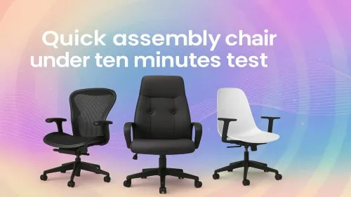 Quick Office Chair Assembly Under 10 Minutes Test