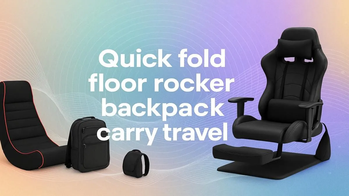 Quick-Fold Floor Rocker Backpack | Travel-Ready Design 🎒 | Evetech