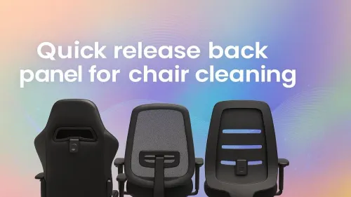 Quick Release Back Panel for Chair Cleaning
