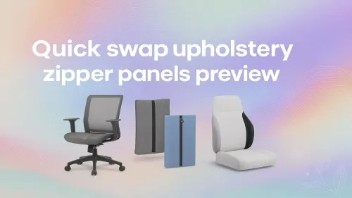 Quick Swap Upholstery Zipper Panels
