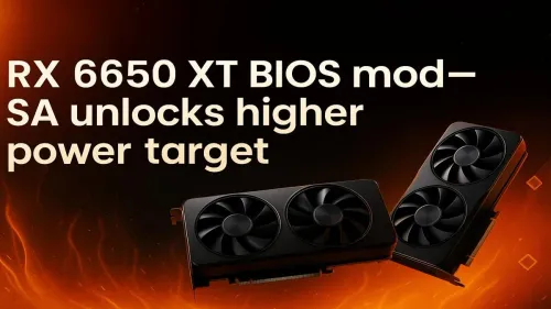 RX 6650 XT BIOS Mod: SA Unlocks Higher Power Target