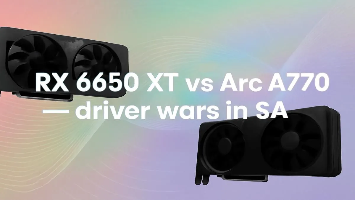 RX 6650 XT vs Arc A770 Driver Showdown in SA | Evetech 🎮