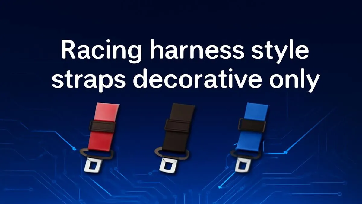 Decorative Racing Harness Straps | Evetech