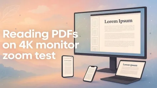 How to Read PDFs on a 4K Monitor Without Eye Strain