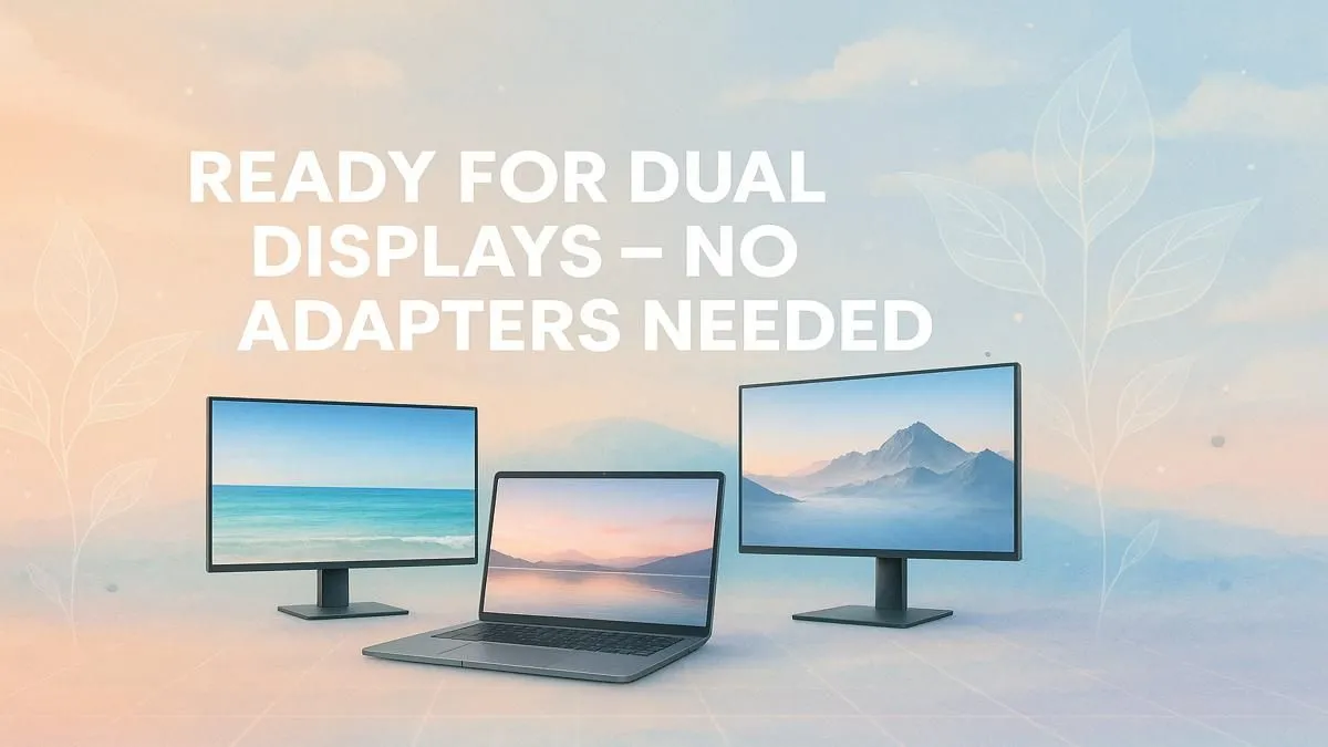 Adapter-Free Dual Display Connection