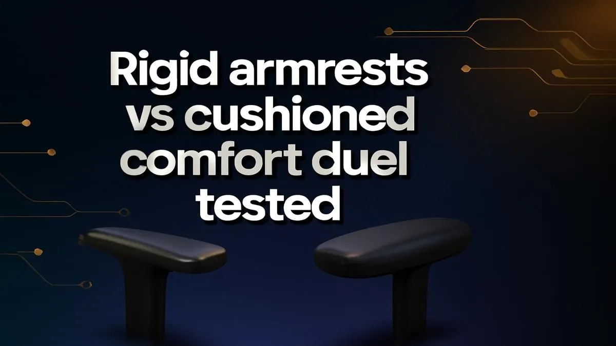 Rigid vs Cushioned Armrest Comfort Test 2024 - Evetech
