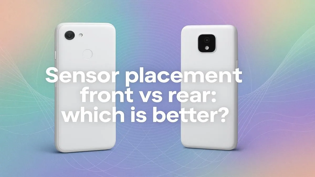 Front vs Rear Sensor Location Guide