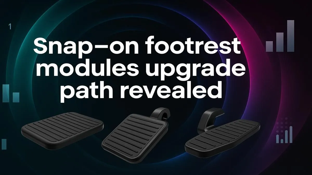 Snap-on Footrest Modules Upgrade | Evetech