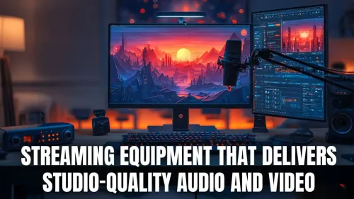 Studio-Quality Streaming Equipment For Crystal-Clear Audio