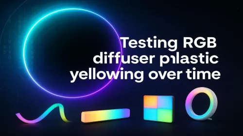 RGB Diffuser Plastic Yellowing Over Time Test