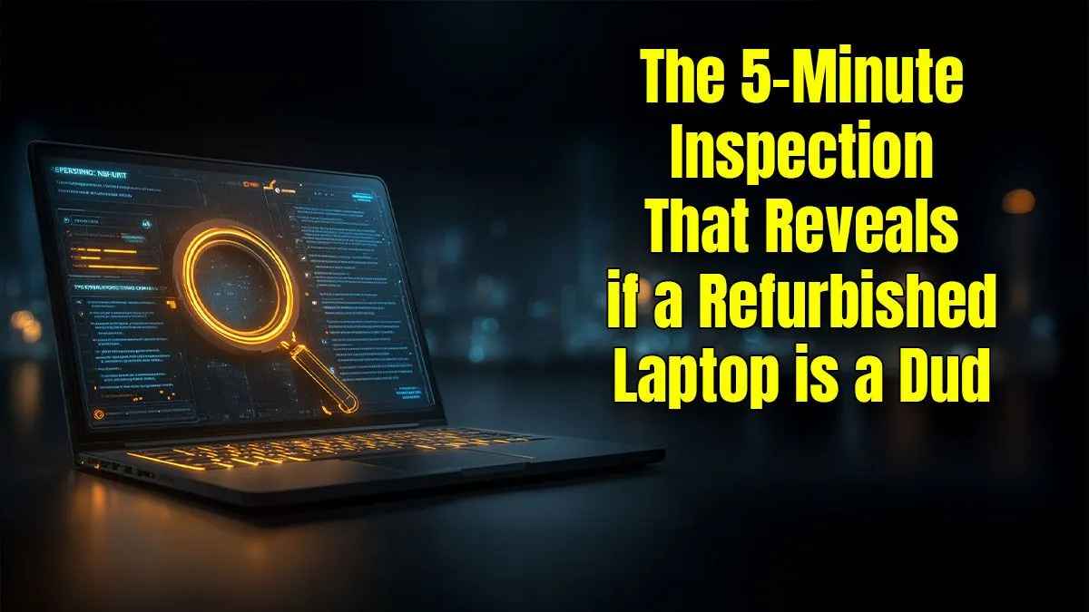 Spot Dud Refurbished Laptops Fast