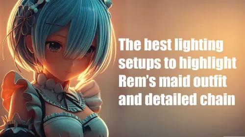Optimizing Lighting for Rem's Maid Outfit and Chain Detail