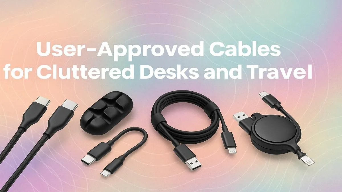 Clutter-free Desks & Portable Cables