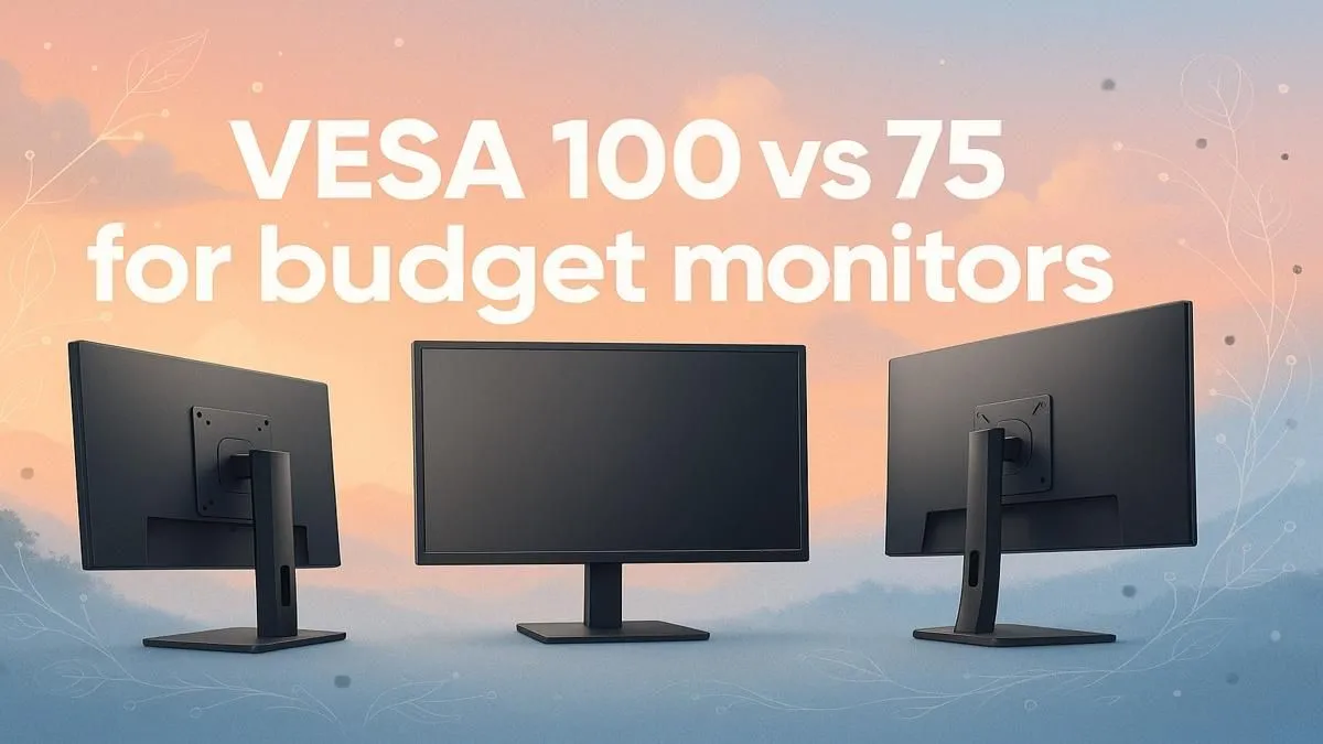 Choosing VESA 100 or 75 for Budget Monitors