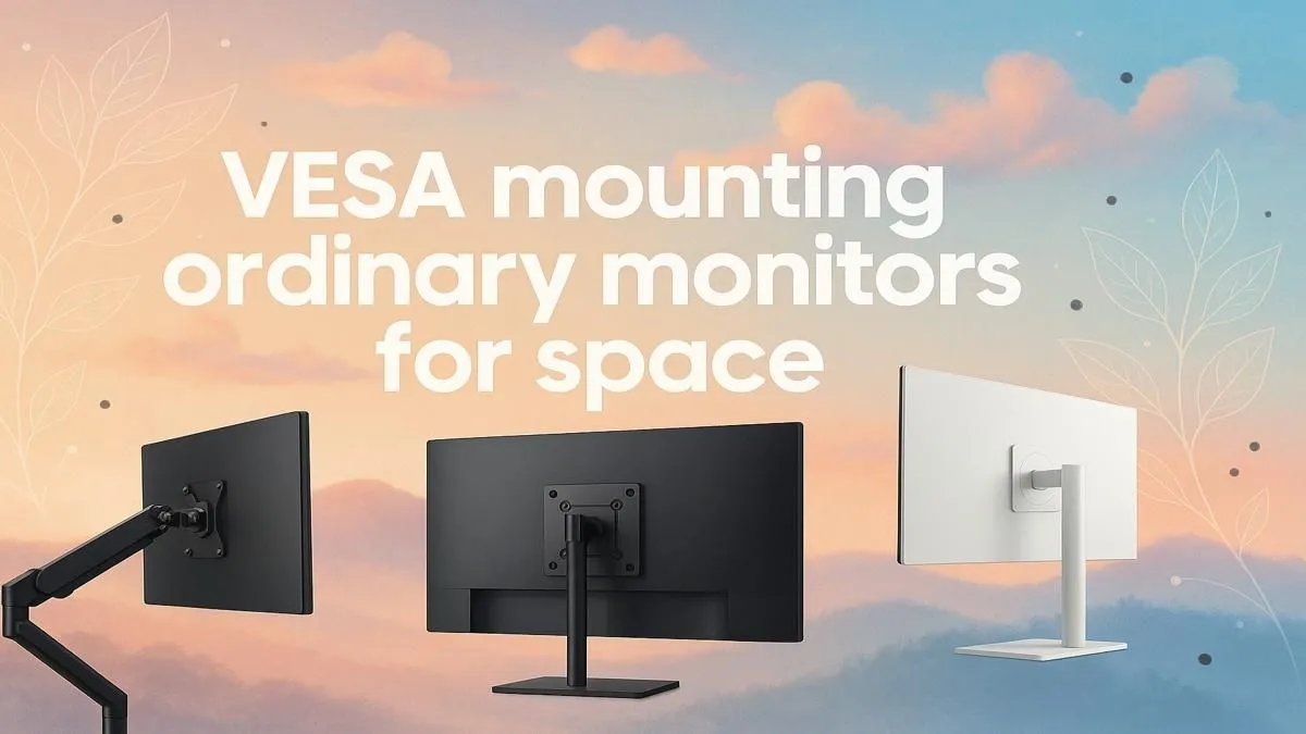 Mount Any Monitor, Save Space