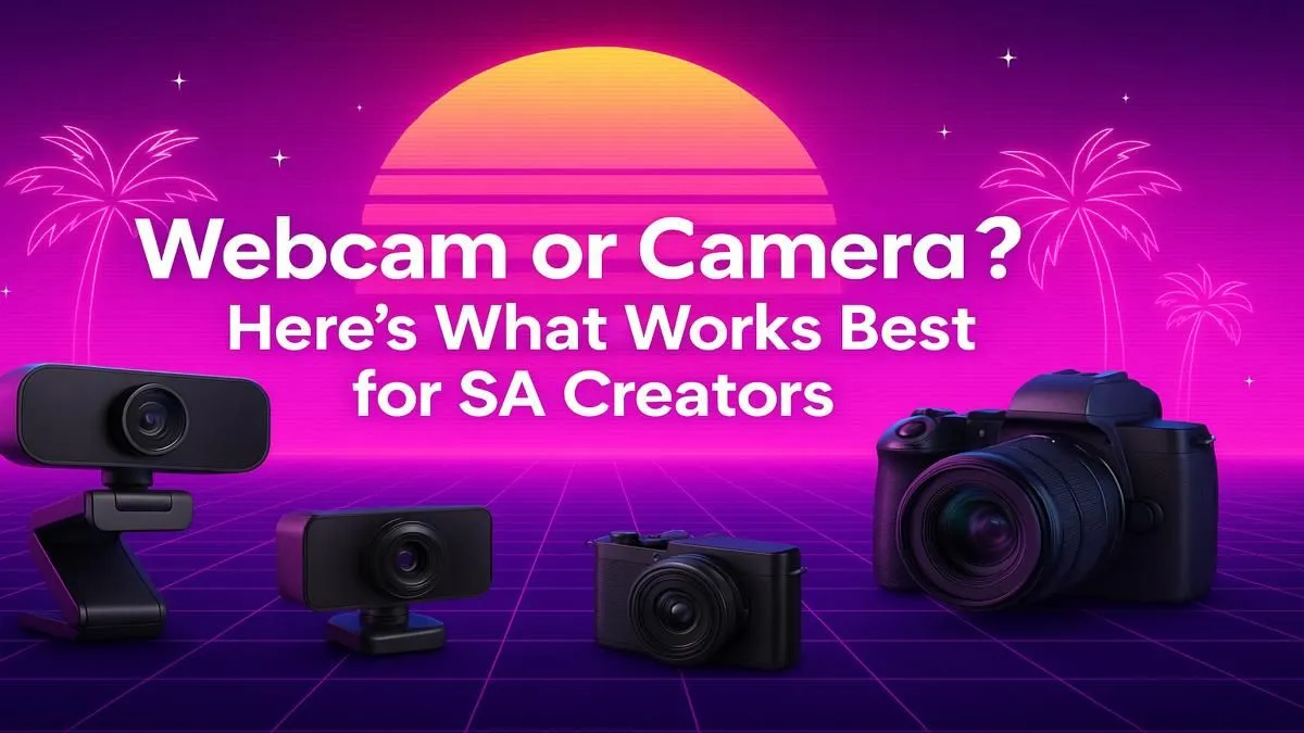 Webcam vs Camera: SA Creator Guide