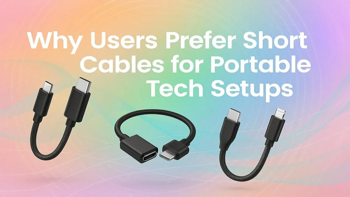 Portable Tech Short Cables Benefit