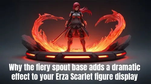 Fiery Spout Base Dramatic Effect Erza Scarlet Figure Display