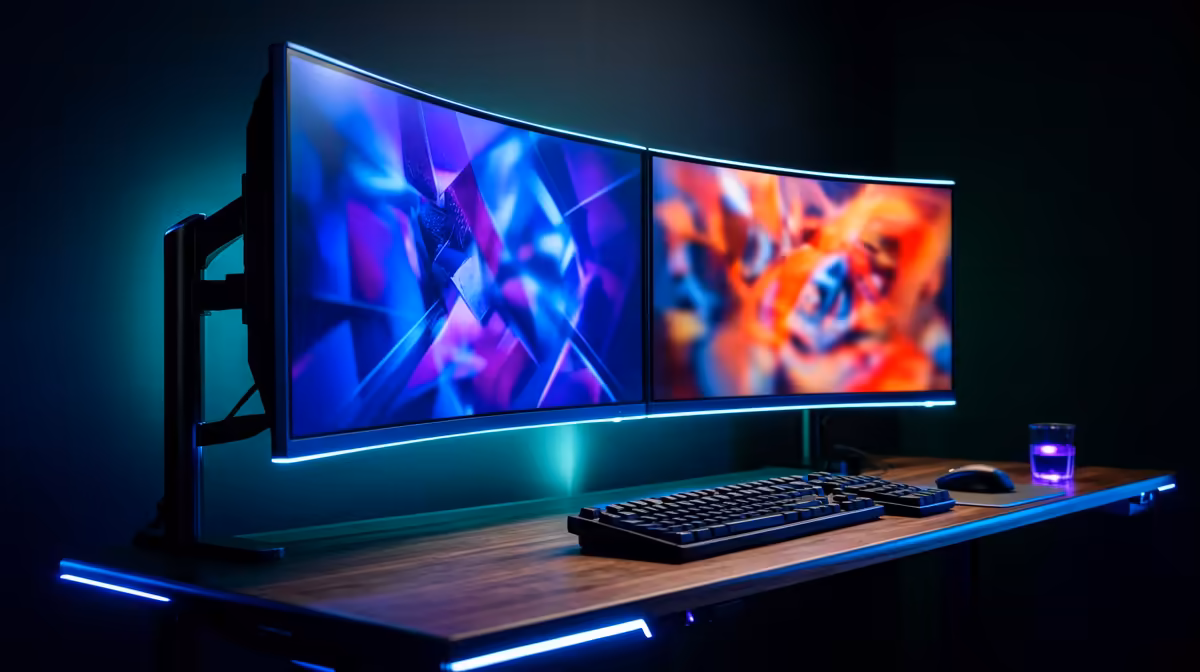 A 1440p Monitor for Gaming or for a Tidy Two-screen Desk: