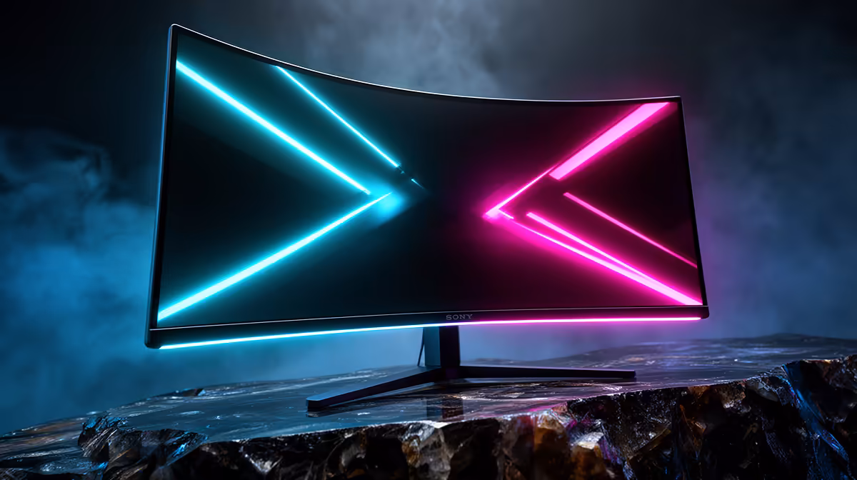 A Curved Monitor for Gaming or for a Bedroom Gaming Setup:
