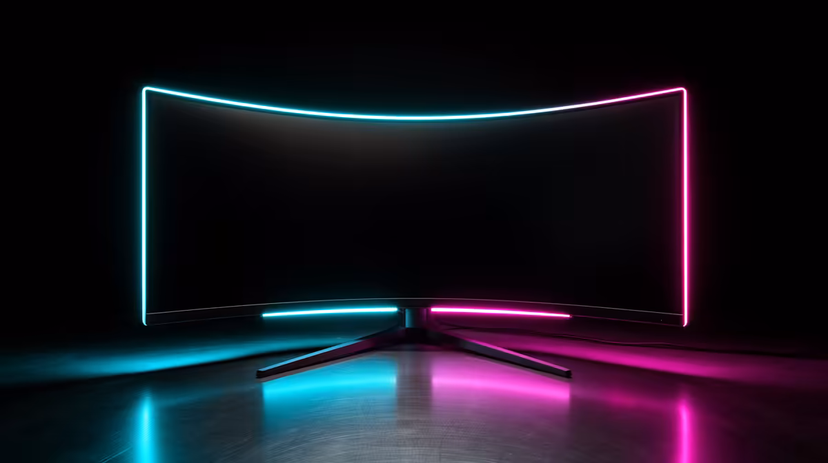A Curved Monitor for Gaming or for a Kids Learning Corner: