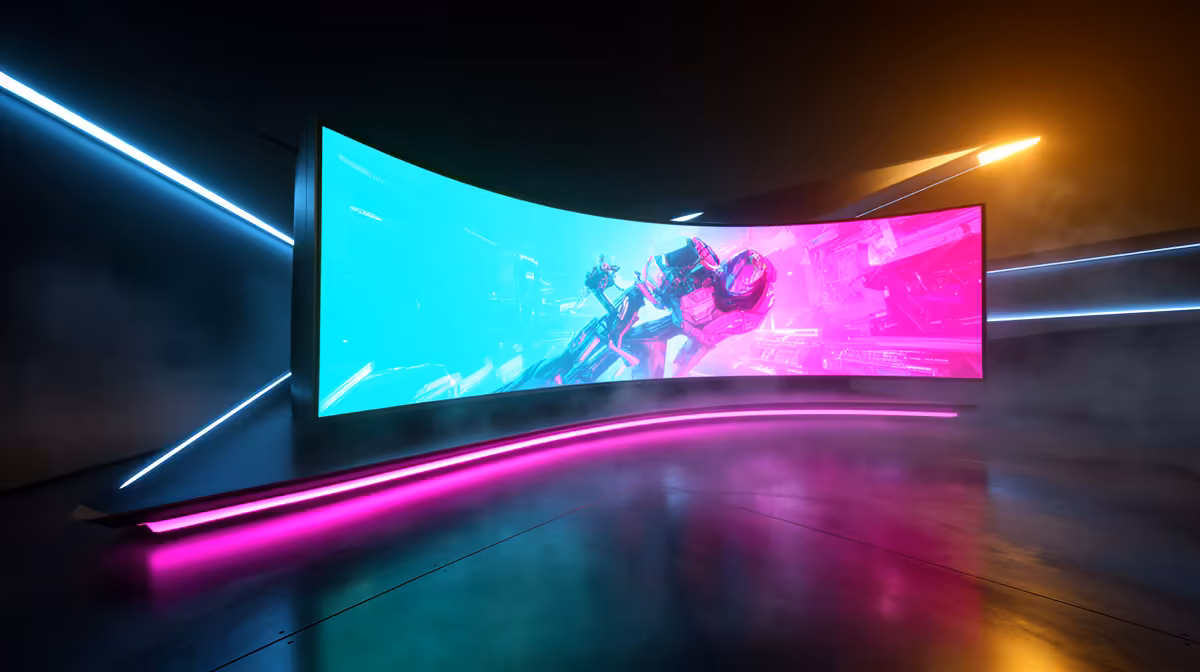 A Curved Monitor for Gaming or for Self-hosting Apps: How