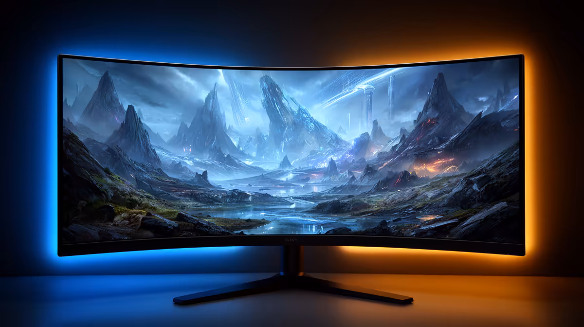 A Curved Monitor for Gaming or for Watching Netflix