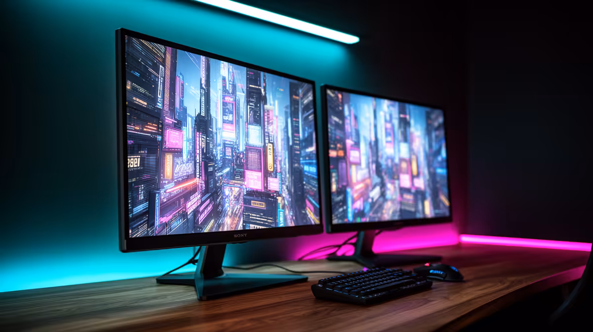 A Dual-monitor Setup for Gaming or for Light Gaming After