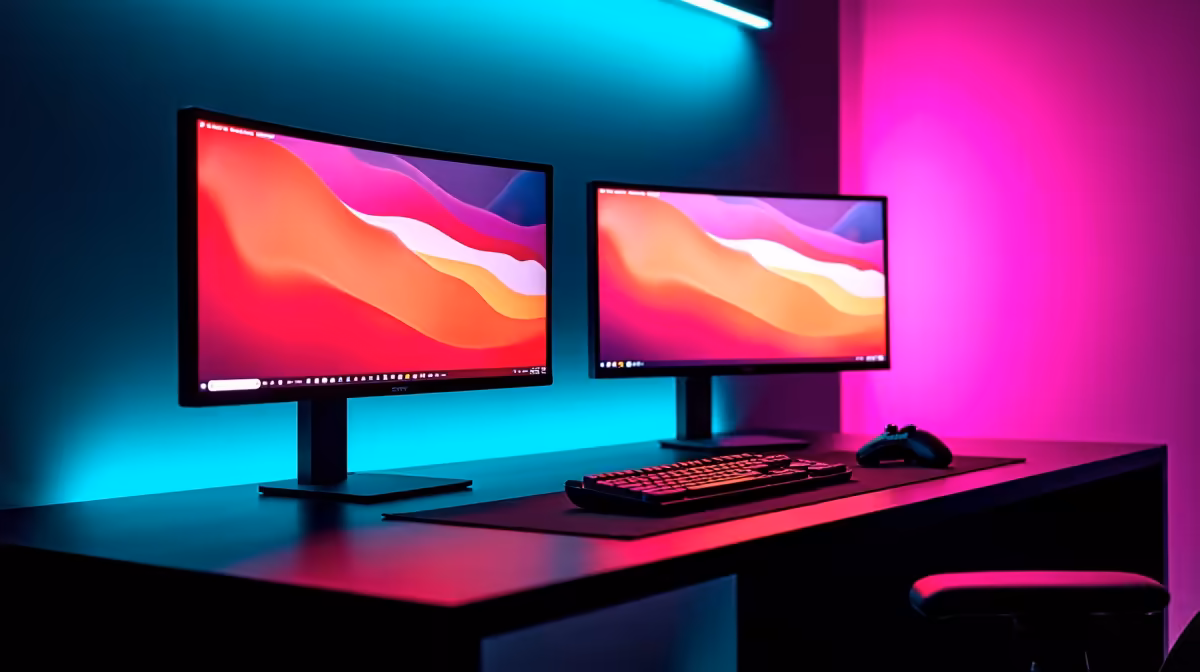 A Dual-monitor Setup for Gaming or for Lightroom Culling: