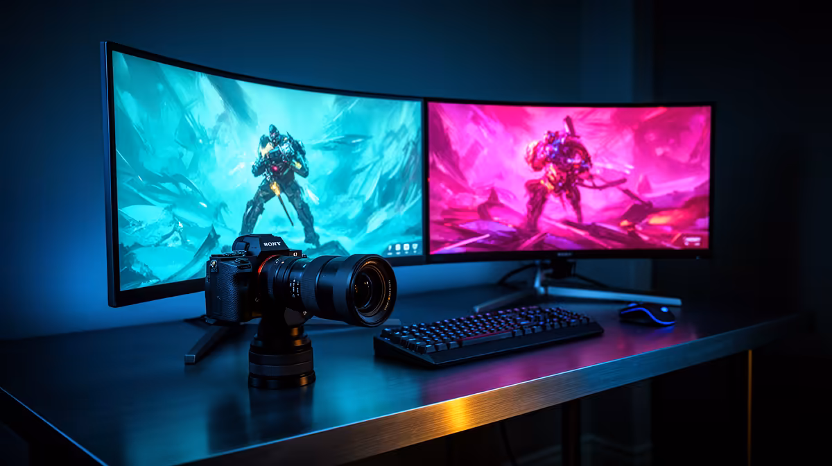 A Dual-monitor Setup for Gaming or for Research