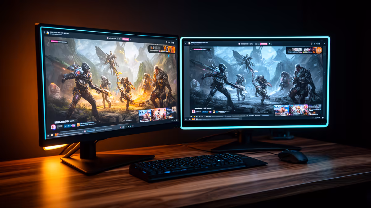 A Dual-monitor Setup for Gaming or for Running OBS: How SA
