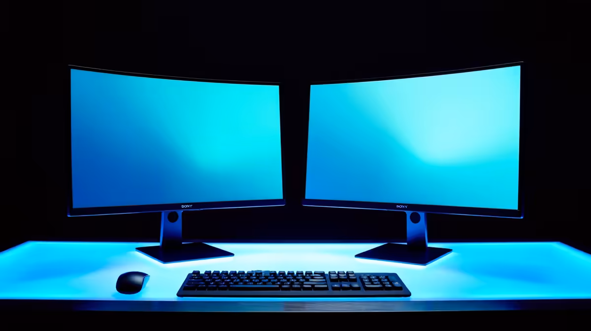 A Dual-monitor Setup for Gaming or for Running Sage