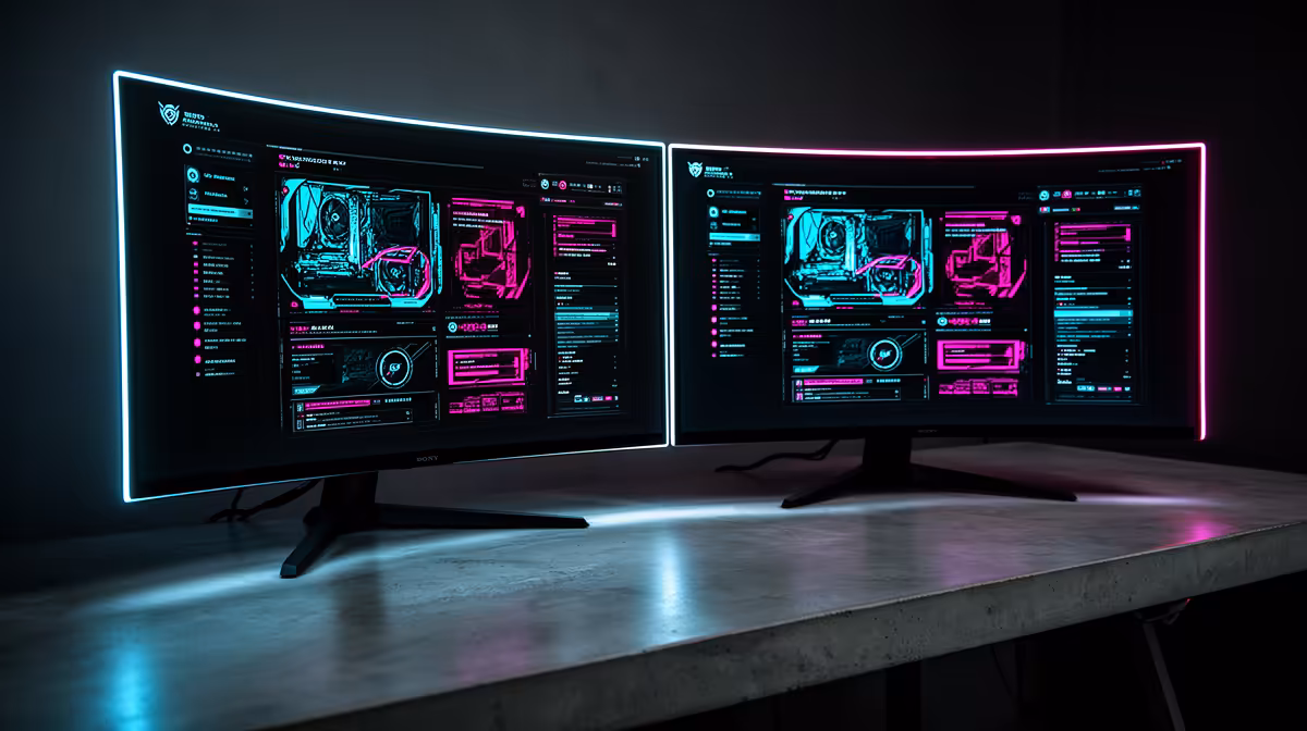 A Dual-monitor Setup for Gaming or for Video Editing: How