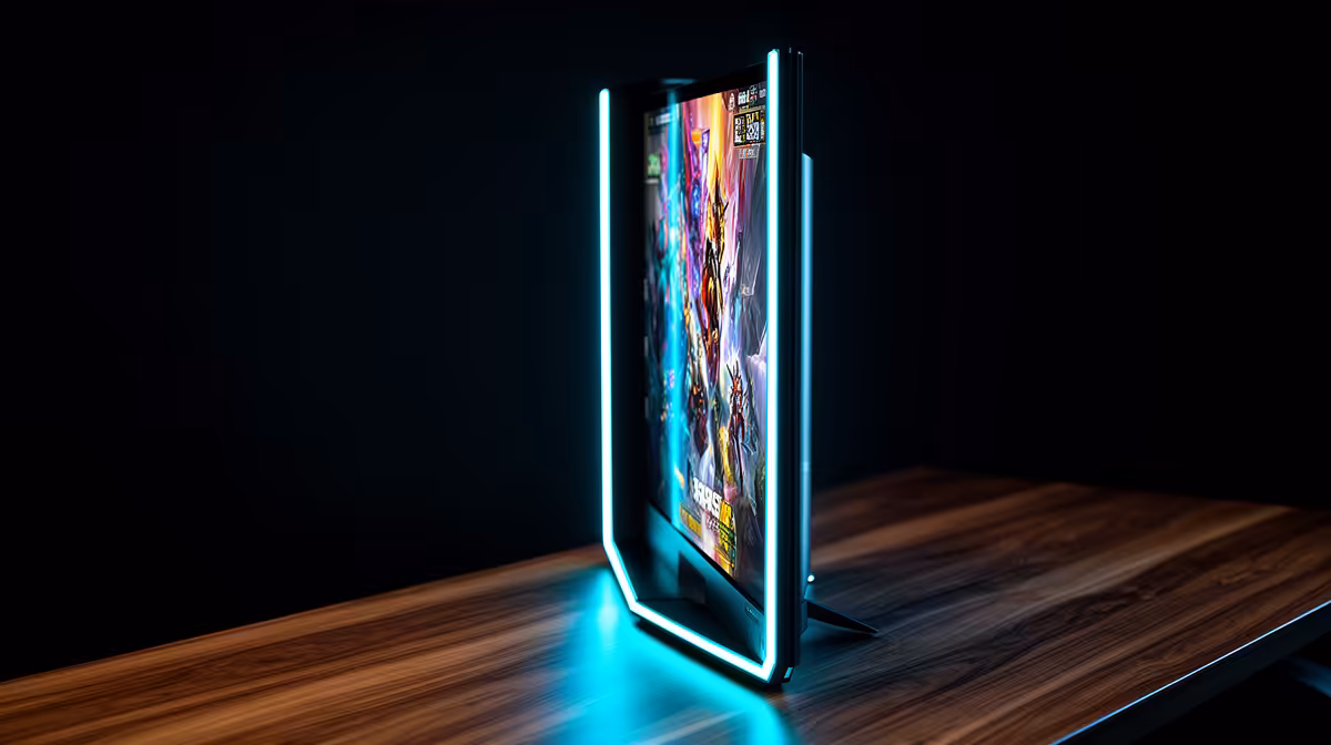 A Vertical Monitor for Gaming or for a Study-and-gaming