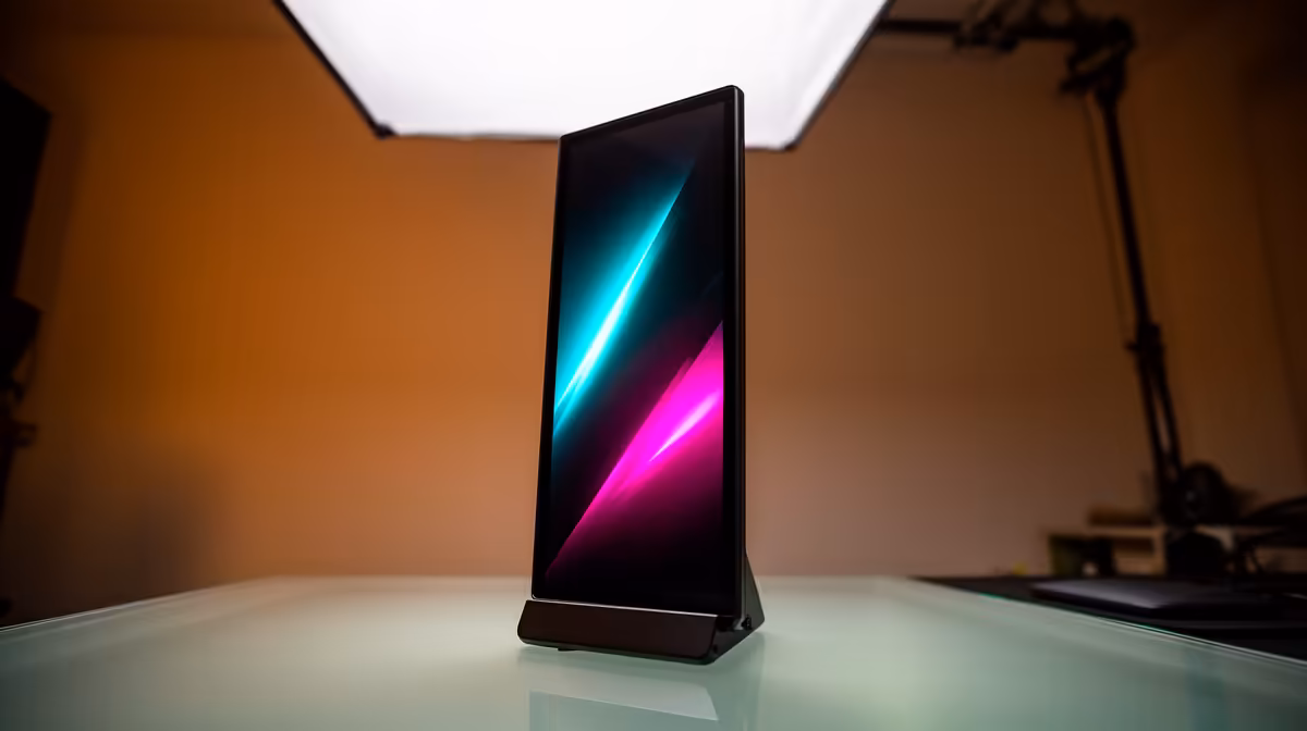 A Vertical Monitor for Gaming or for Video Calls vertical