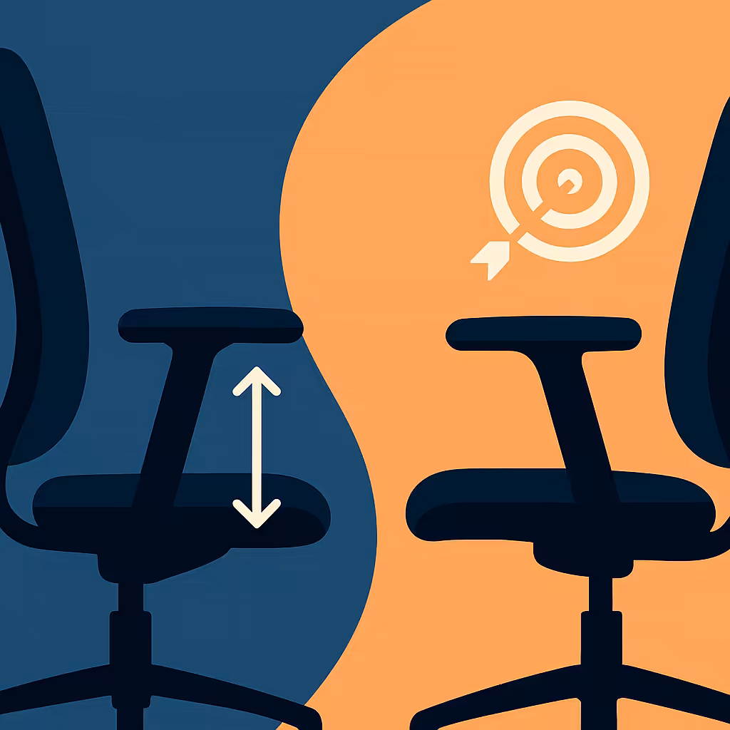 Choose the armrests that stabilize posture