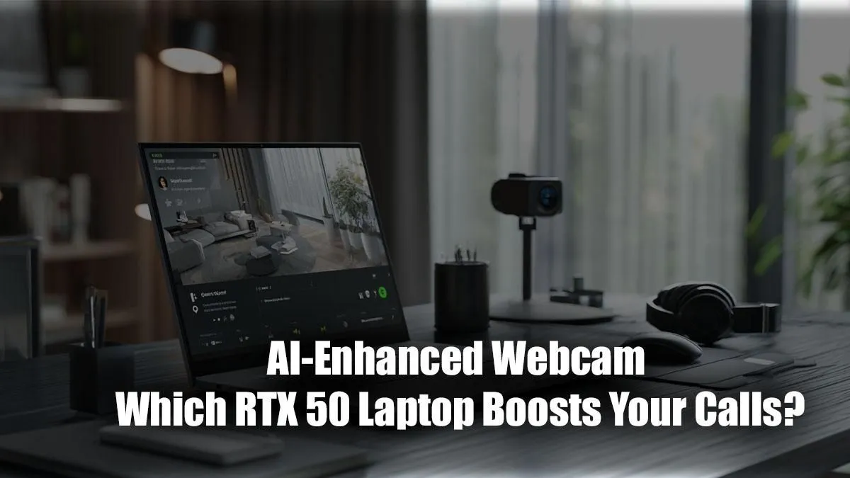 Top RTX50 Laptops for AI-Powered Webcams!