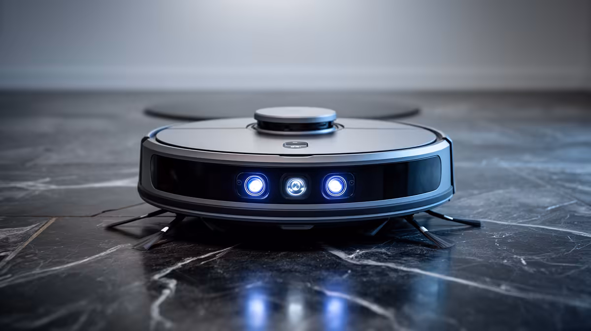 AI cameras, sensors and extending brush arms
