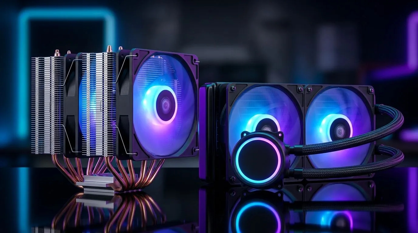 Compare Air vs 240mm Liquid for Cooler Gaming Temps