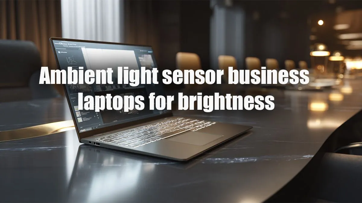 Boost Productivity with Light-Sensitive Laptops